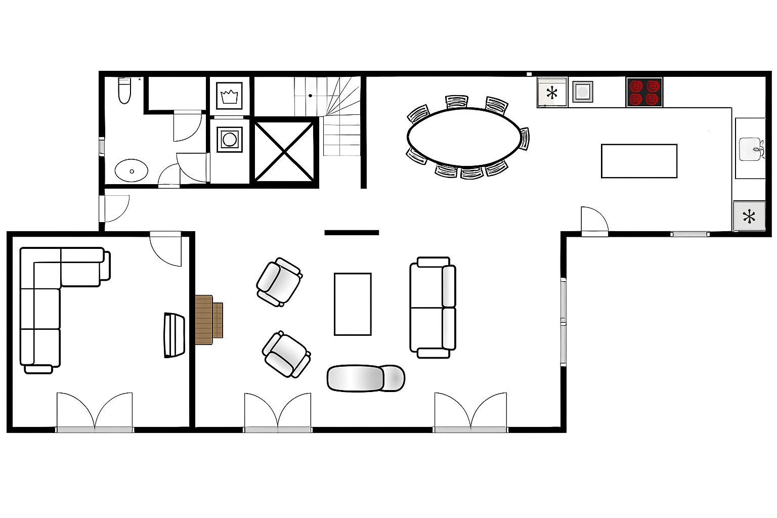Plan du rez-de-chaussée